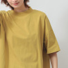 エムエムオー 接触冷感　綿混ベア天竺 ハイネック ドロップショルダー Ｔシャツ