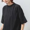 エムエムオー 接触冷感　綿混ベア天竺 ハイネック ドロップショルダー Ｔシャツ