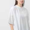 エムエムオー 接触冷感　綿混ベア天竺 ハイネック ドロップショルダー Ｔシャツ