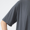 エムエムオー 接触冷感　綿混ベア天竺 バックタックデザイン 五分袖Ｔシャツ