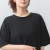 エムエムオー 接触冷感　綿混ベア天竺 バックタックデザイン 五分袖Ｔシャツ