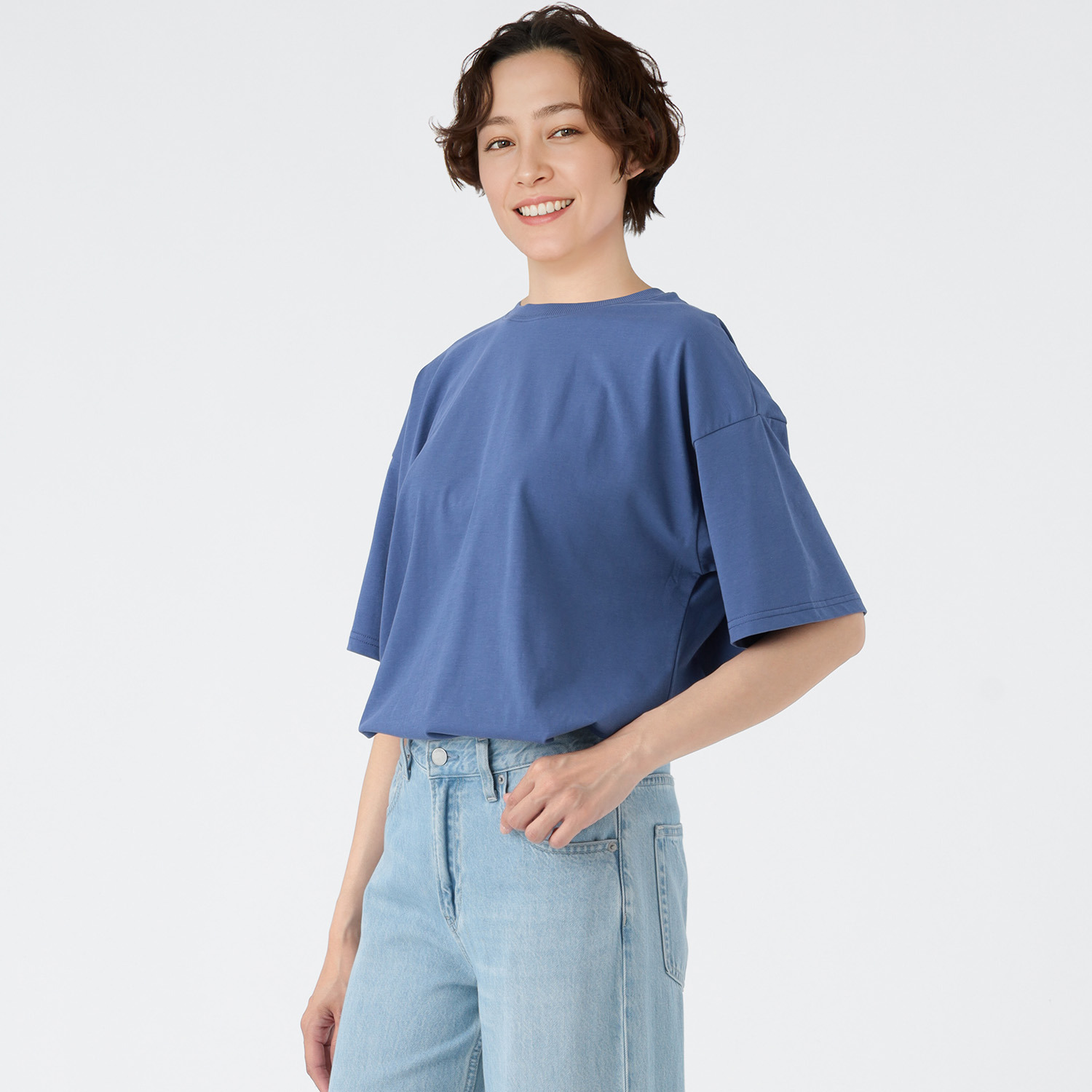 エムエムオー 接触冷感 クルーネック ラウンドヘムＴシャツ
