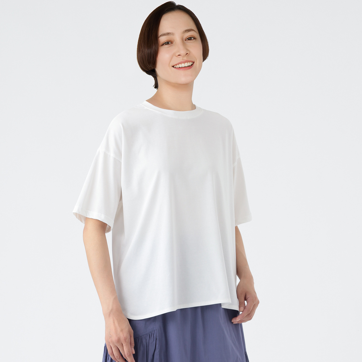 エムエムオー 接触冷感 クルーネック ラウンドヘムＴシャツ