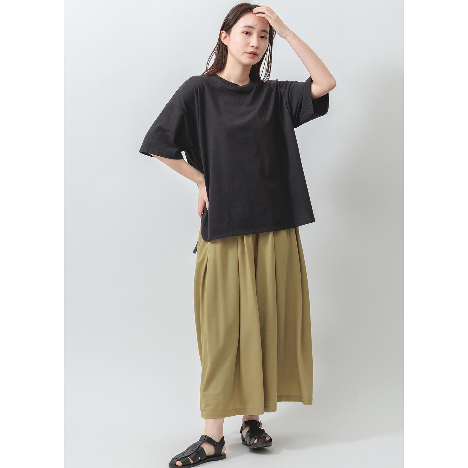 エムエムオー 接触冷感 クルーネック ラウンドヘムＴシャツ