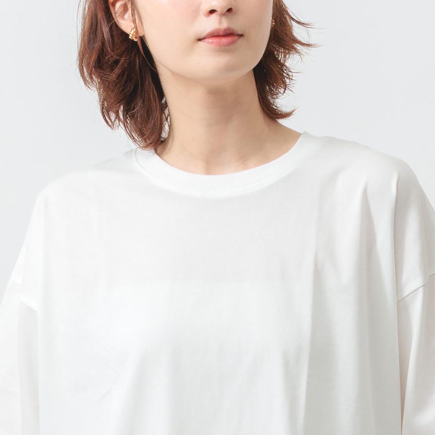 エムエムオー 接触冷感 クルーネック ラウンドヘムＴシャツ