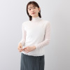 メッシュウィッシュ やわらか！　さらっと！ メッシュ素材！ フローラルネック プルオーバー