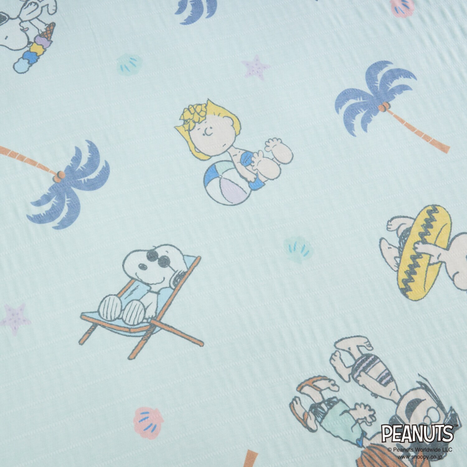 スヌーピー ＰＥＡＮＵＴＳ ＢＥＡＣＨ くしゅくしゅクールケット ＜シングル＞