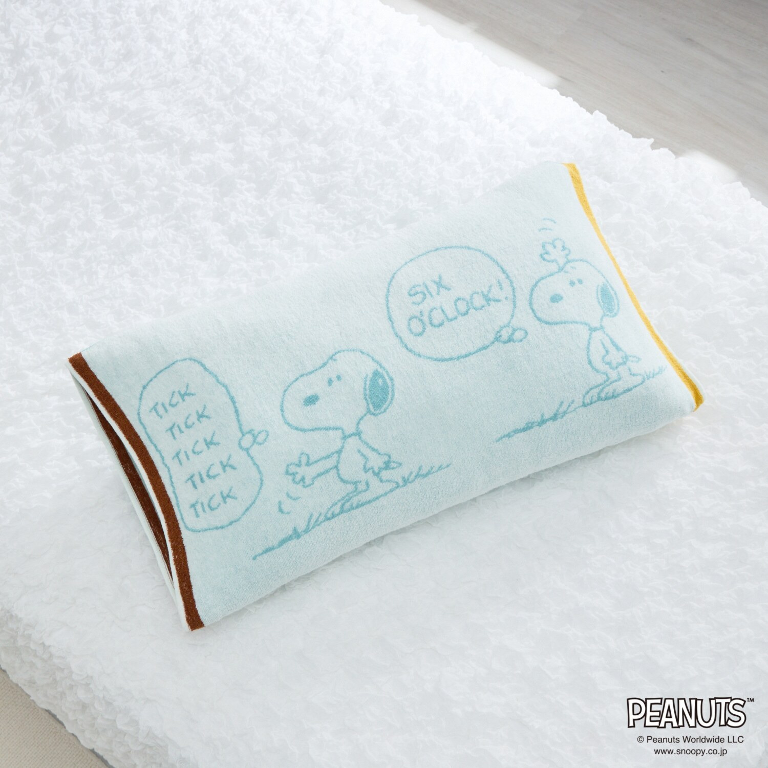 スヌーピー ＰＥＡＮＵＴＳ のびのびタオル コットンピローケース ２色セット