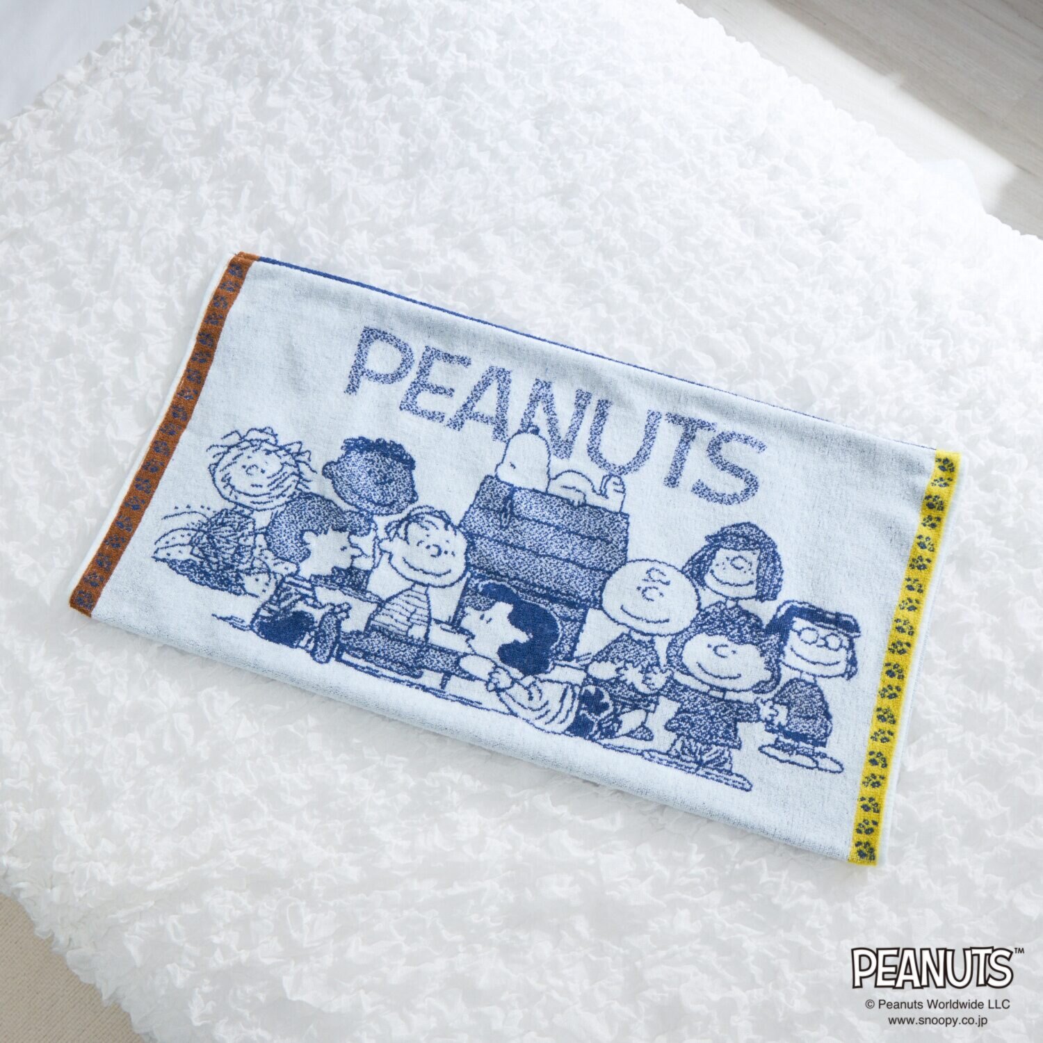 スヌーピー ＰＥＡＮＵＴＳ のびのびタオル コットンピローケース ２色セット