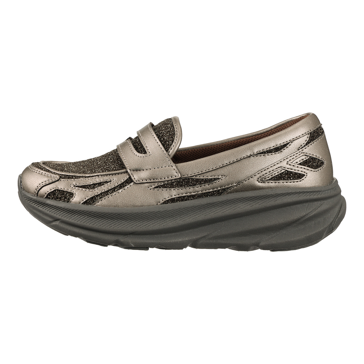 ゴムゴム はっ水 軽量厚底 スニーカーローファー