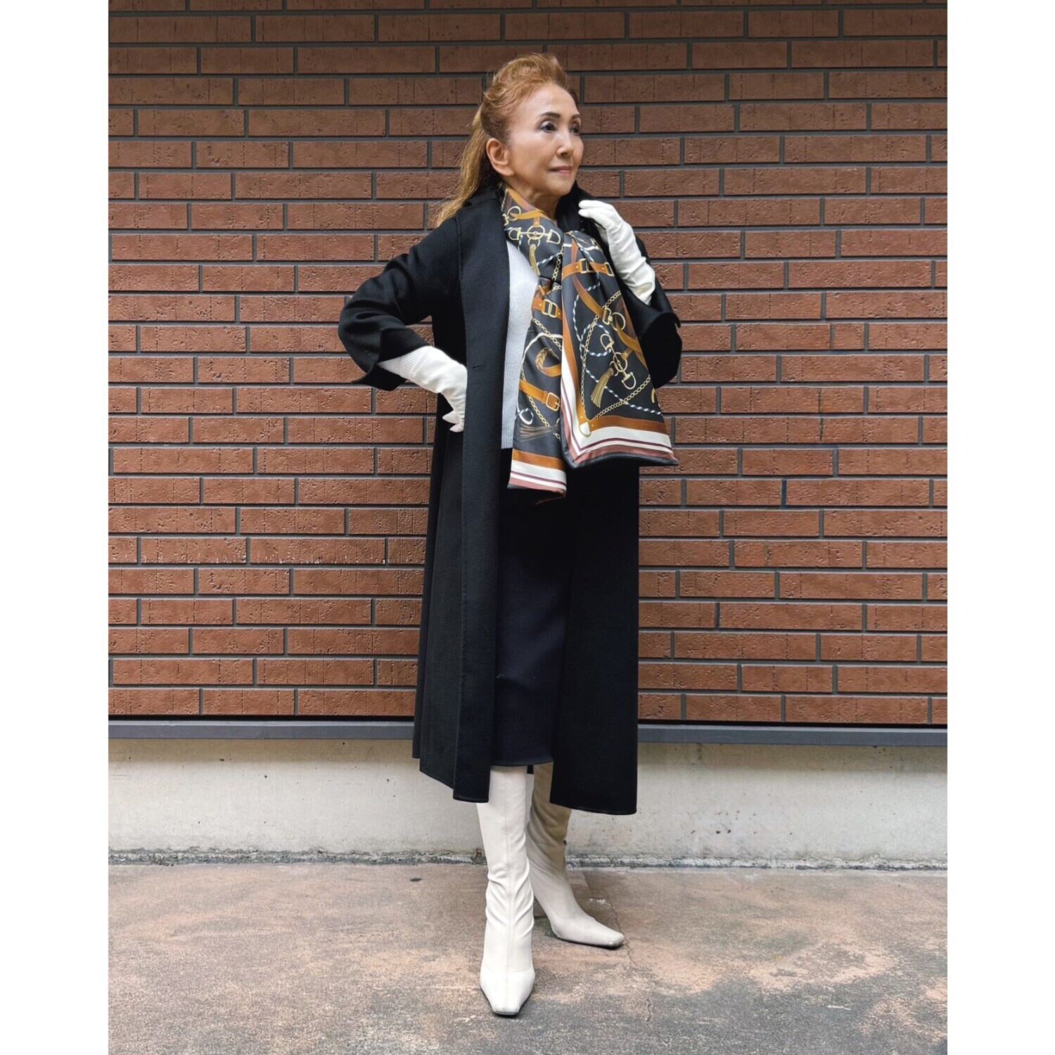 マダムヒロコ リュクスプリミエール シルクカシミヤ リバーシブルストール