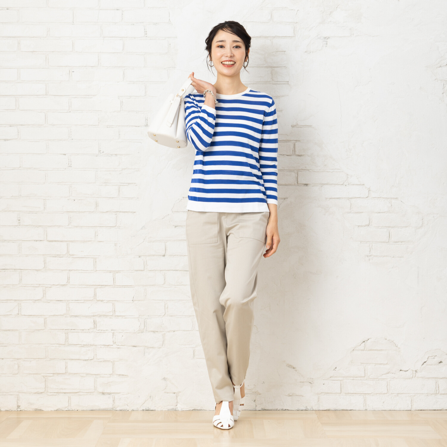 アンダモン ＵＶカット・接触冷感 さらさら！気持ち良い！ 綿１００％トリコット編 ベイカーパンツ ＜股下７２ｃｍ＞
