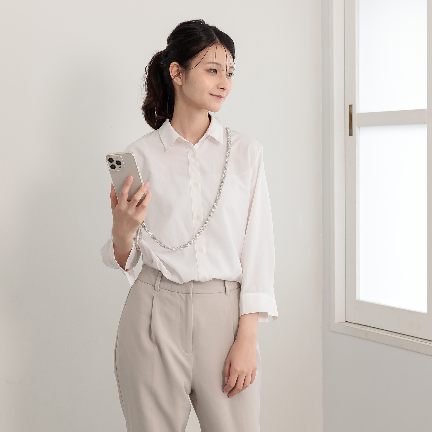 エイディア ジュエリー感覚で使える！ ビジュウスマホストラップ ２本セット