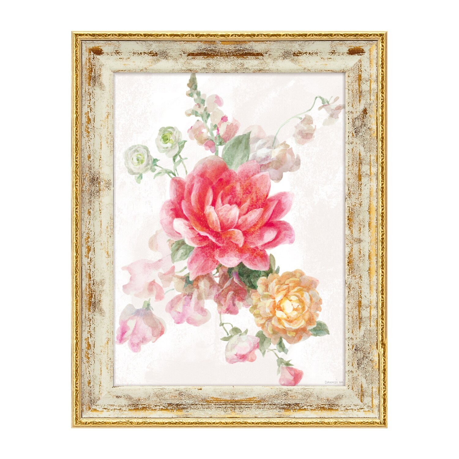 インテリアアート ダンフイナイ “ソルベ フローレット４” ＜約１９．５ ｘ２４．５ｃｍ＞