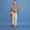 オンザビーバイサマーミー スタイルアップ＆カバー ソフトマニッシュに装う タックワイドパンツ