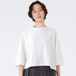 ハンチ コンパクトスムース ワイドショートＴシャツ