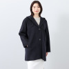元町ゼラール ラグジュアリーの極み！ 内モンゴルアルバス産 ホワイトカシミヤ１００％ ミドル丈ダッフルコート