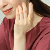 ジュペレ　ジョーヌ １８Ｋ ライトゴールドカラー 白蝶パール トゥインクル フレキシブルリング