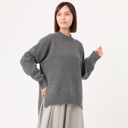エマキュレイト 日本製　ウールカシミヤ ホールガーメント ニットプルオーバー