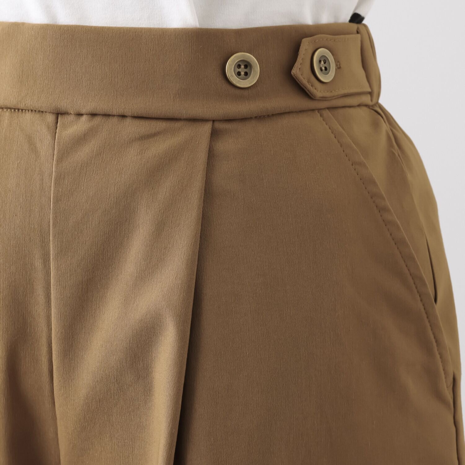 アトリエール ハイパワーストレッチ ライトコットン バレルパンツ