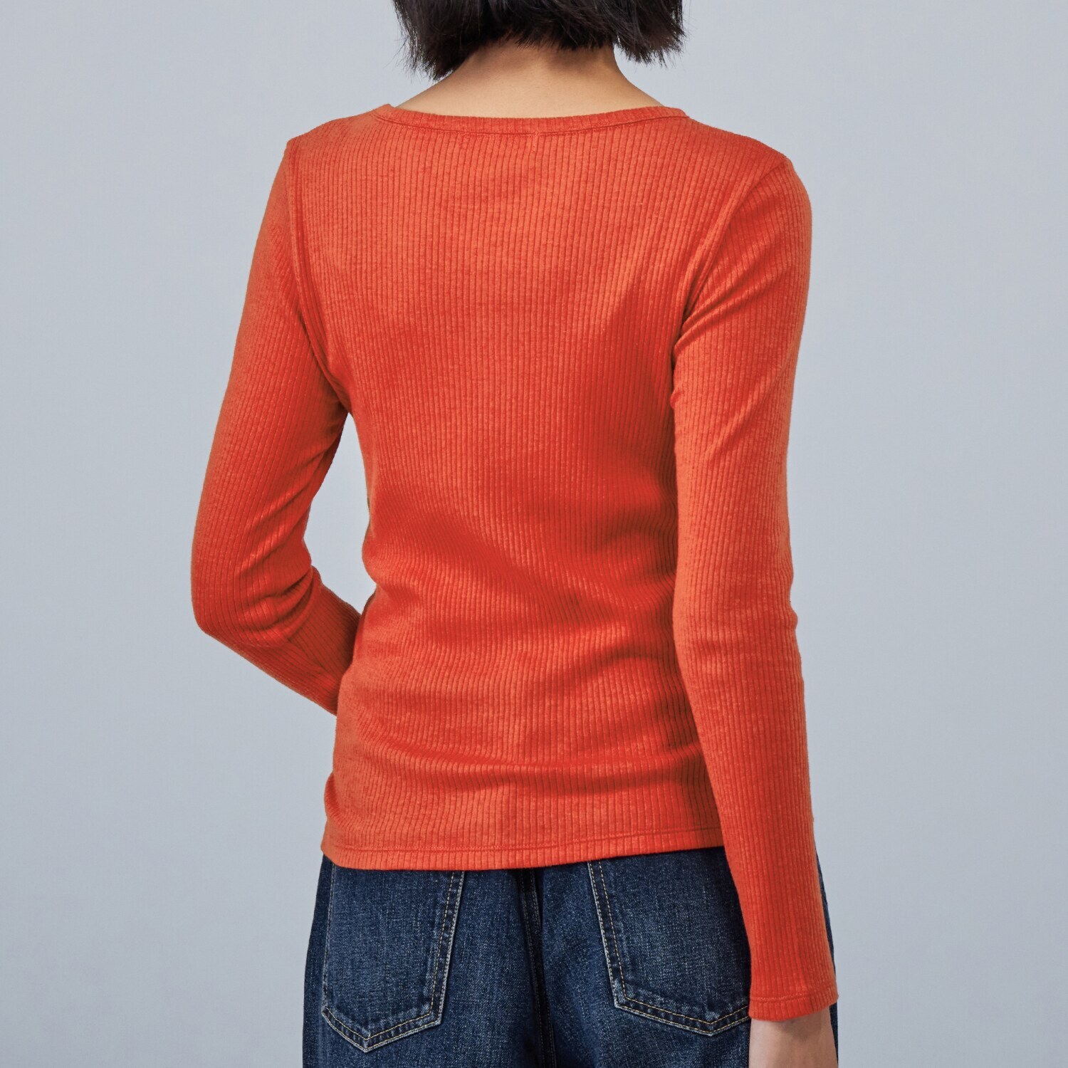 エイガールズ コットンカシミヤ テレコリブ プルオーバー