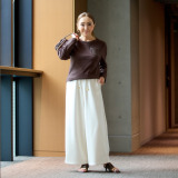 エアリーフェアリー レザーライク ドローストリング付 裏起毛パンツ