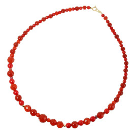 シマ・キャプシーヌ １８Ｋ レッドジェム ネックレス