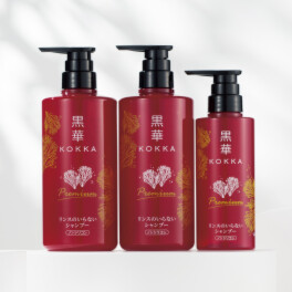 黒華 ハリとコシの ふのり由来紅藻エキス配合 髪と頭皮の健やか シャンプープレミアム ハリ・コシ・ボリューム用 ６．２本分増量セット