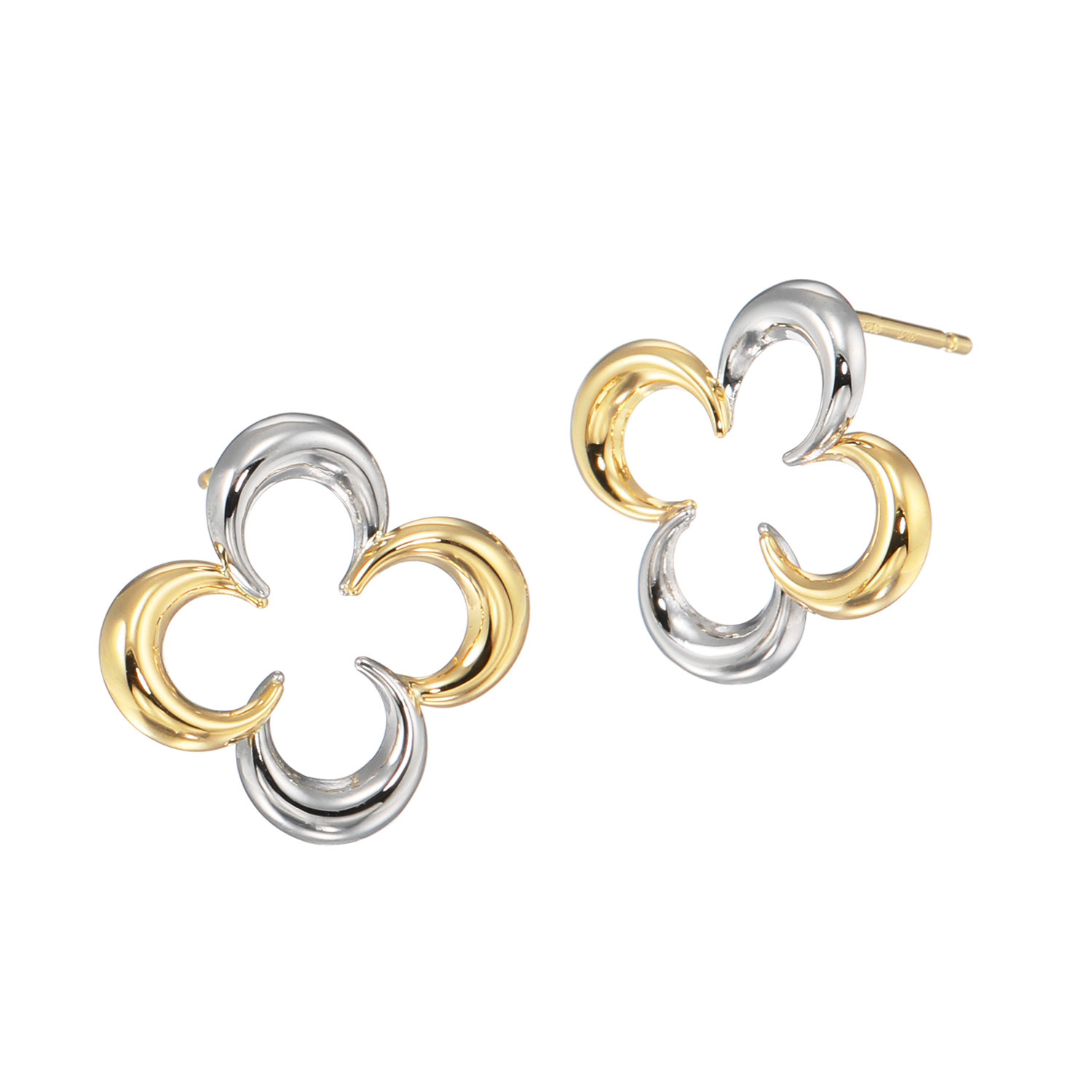 オロリナ １８Ｋ＆プラチナ９００ ルミナフラワー ピアス