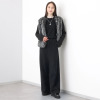 プリモヴァローレ 裏起毛　ベロア ワイドパンツ