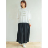 エムエムオー クルーネック ワイドシルエット ロゴ五分袖Ｔシャツ