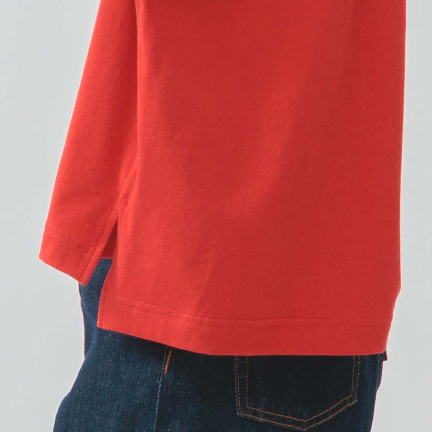 エムエムオー クルーネック ワイドシルエット ロゴ五分袖Ｔシャツ