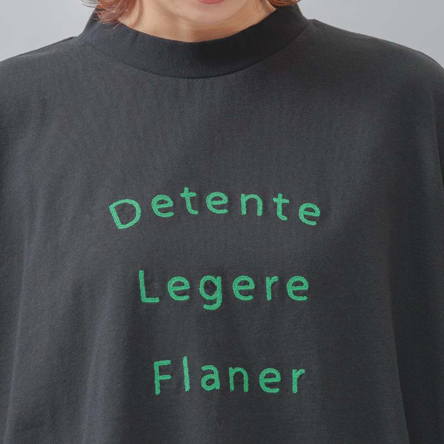 エムエムオー クルーネック ワイドシルエット ロゴ五分袖Ｔシャツ