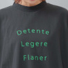 エムエムオー クルーネック ワイドシルエット ロゴ五分袖Ｔシャツ