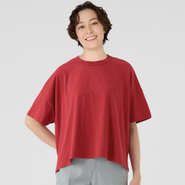 エムエムオー 接触冷感 クルーネック 半袖ワイドＴシャツ
