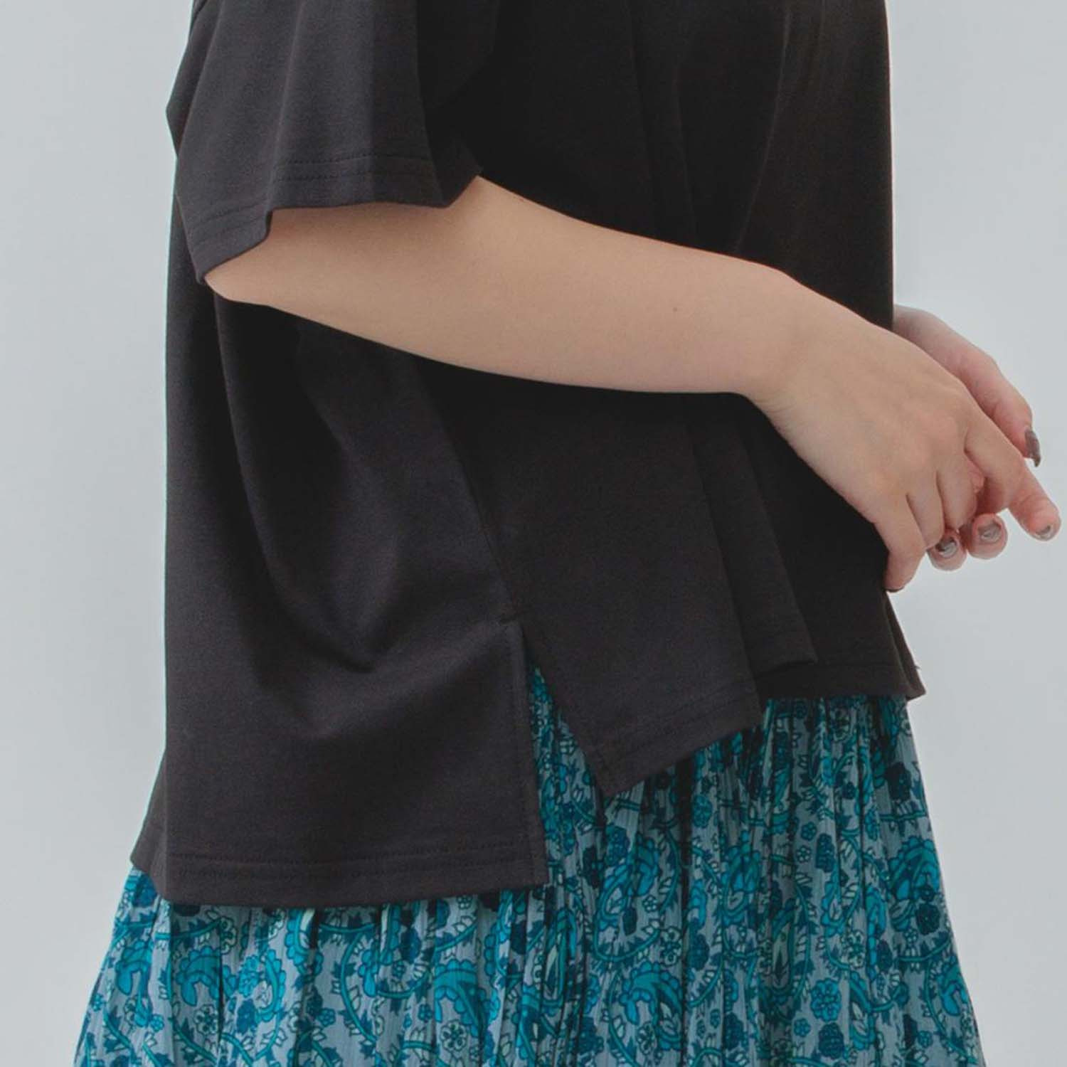 エムエムオー 接触冷感 クルーネック 半袖ワイドＴシャツ