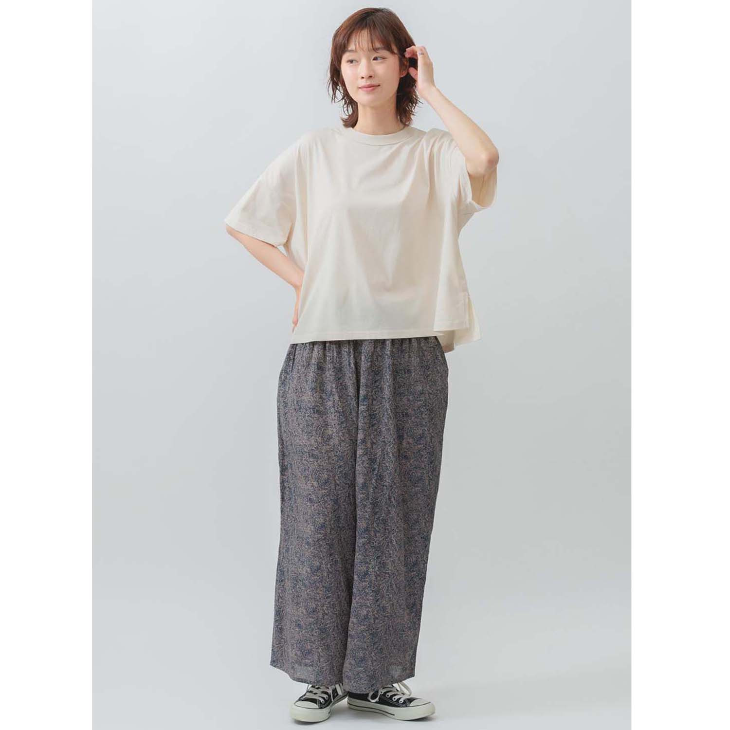 エムエムオー 接触冷感 クルーネック 半袖ワイドＴシャツ