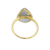 グロッシーマベパール １８Ｋ 奄美大島産マベパール ティアドロップリング