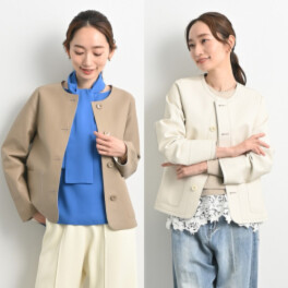 元町ゼラール 抜群の柔らかさと軽さ！ トルコ産ラムレザー リバーシブル ラウンドネックジャケット