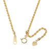 シャイン　シュプリーム １８Ｋ パイプロープ ロングネックレス