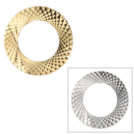 シャイン　シュプリーム １８Ｋ＆プラチナ９００ ダイヤモンドカット リバーシブル サークル ペンダントトップ