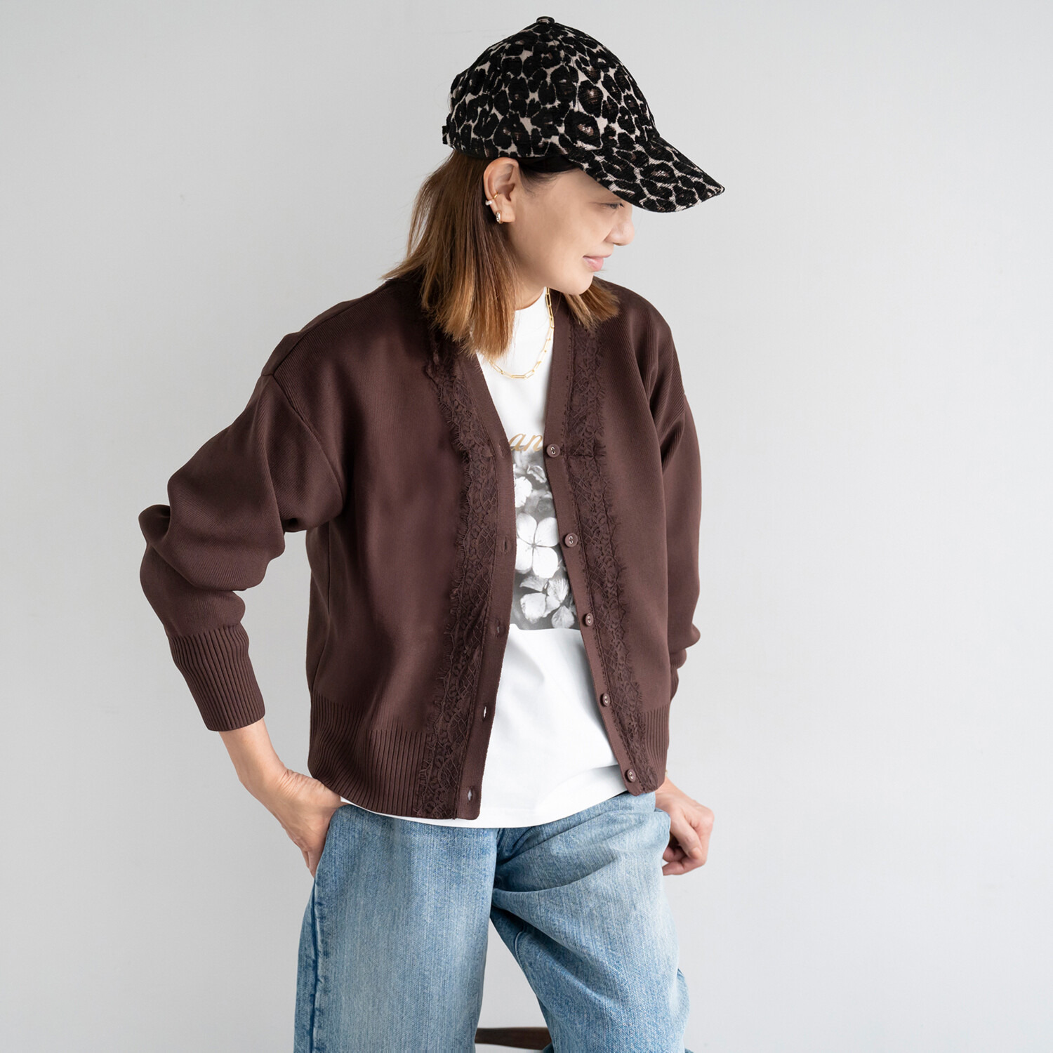 イロプライム 大人プリント ロングＴシャツ