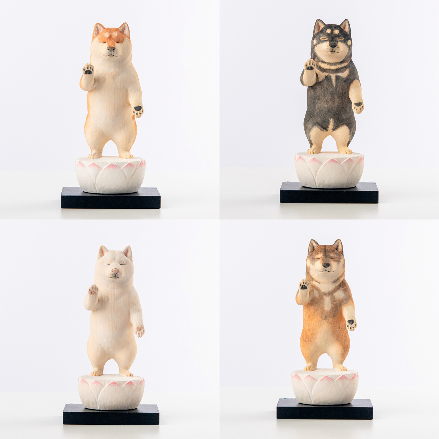 たまふり屋 犬ｂｕｄｄｈａ 阿弥陀柴犬＜中＞ コンプリートセット