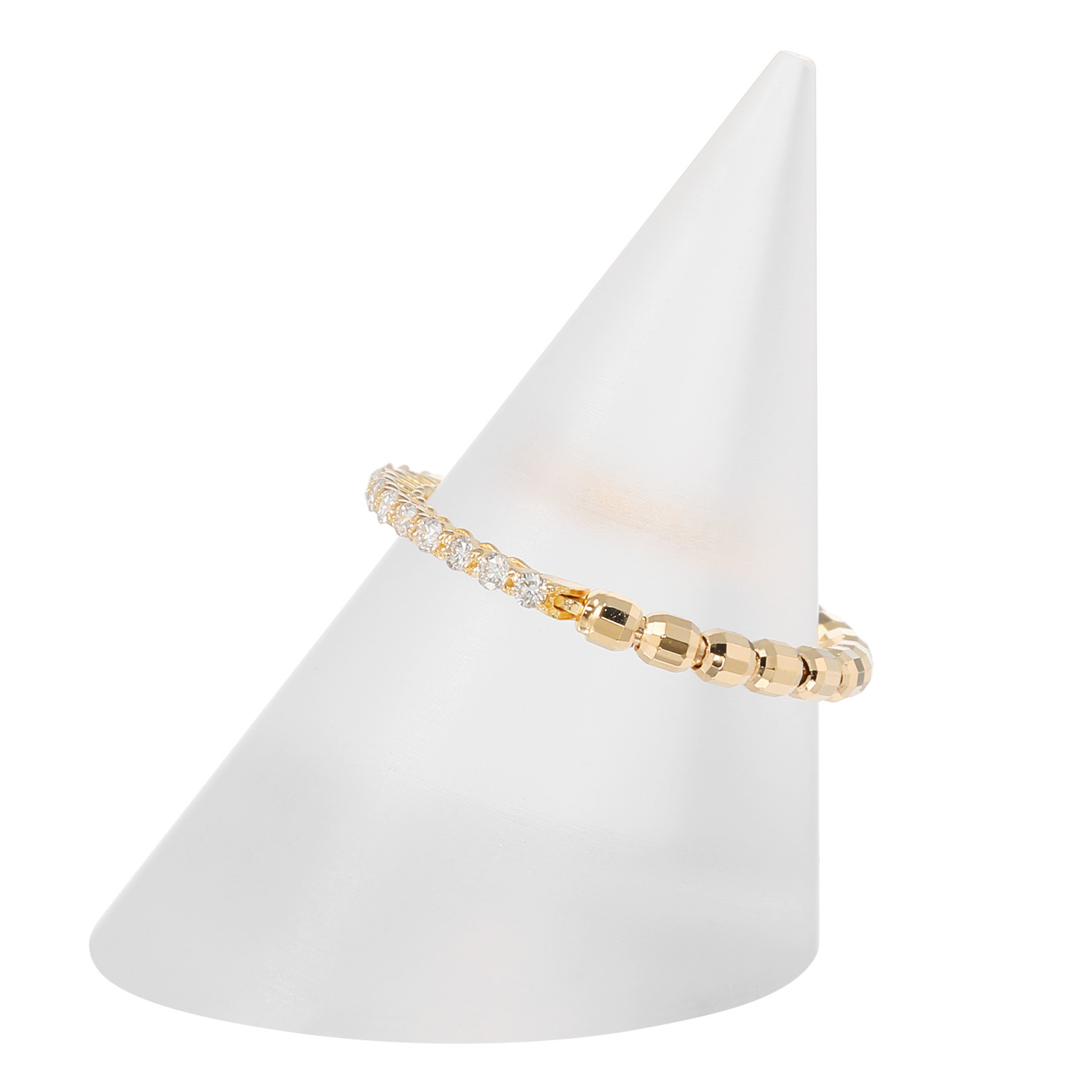 ディーラリエ １８Ｋ ダイヤモンド ディーエラスティック ハーフエタニティリング