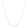 アルテッロ １８Ｋ ホローケーブルチェーン ネックレス