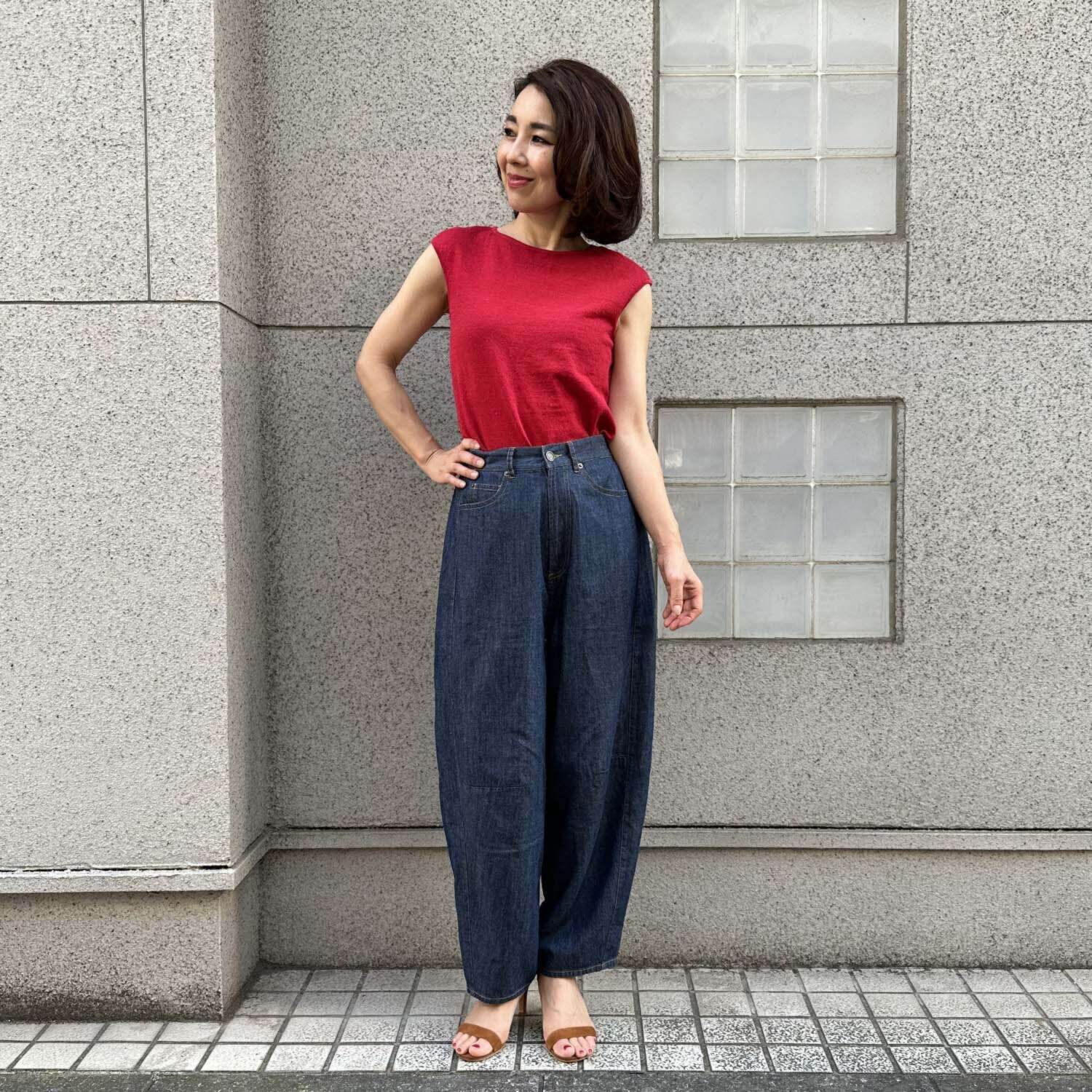 タマミ　ワタナベ ホースシュー デニムパンツ