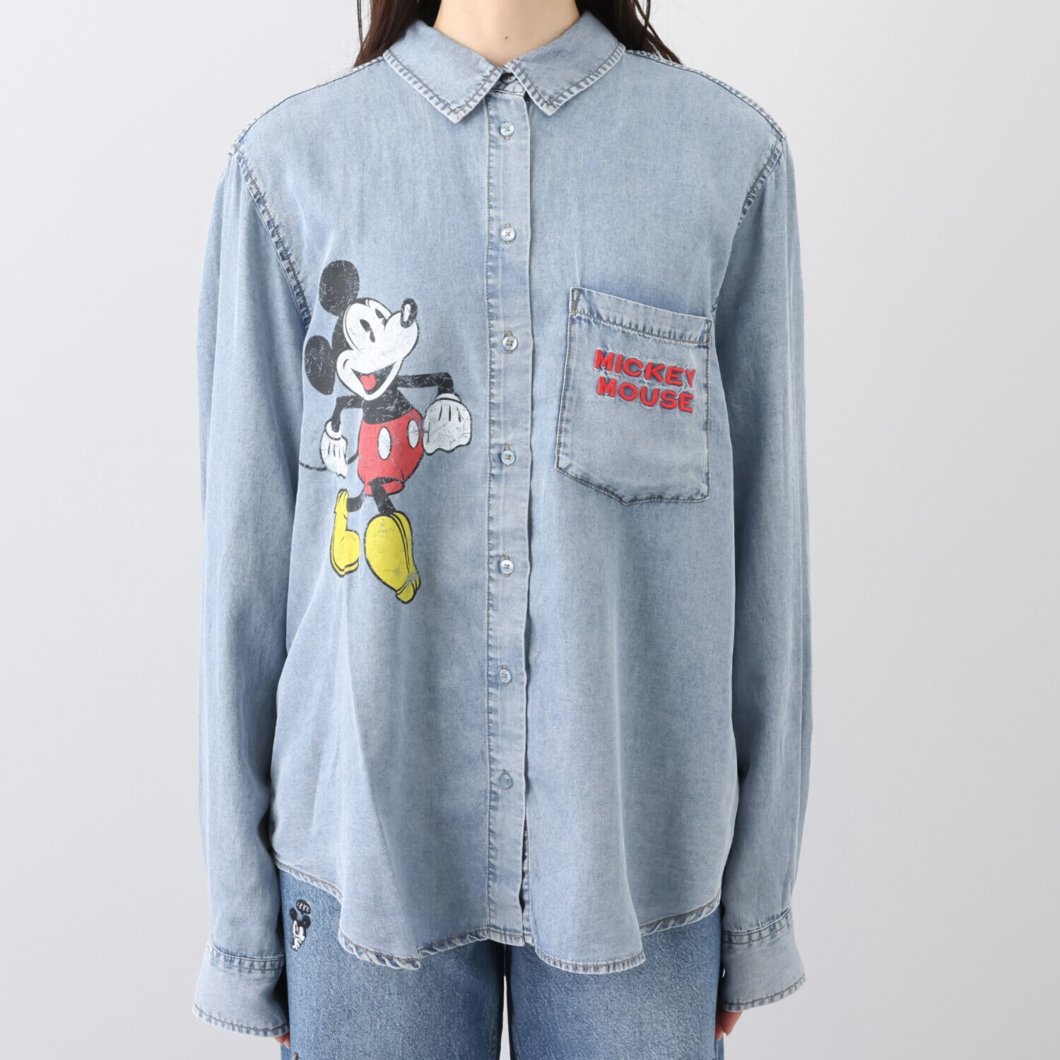 デシグアル ミッキーマウスプリント シャツ