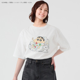 スカラー クレヨンしんちゃん ソファ柄Ｔシャツ