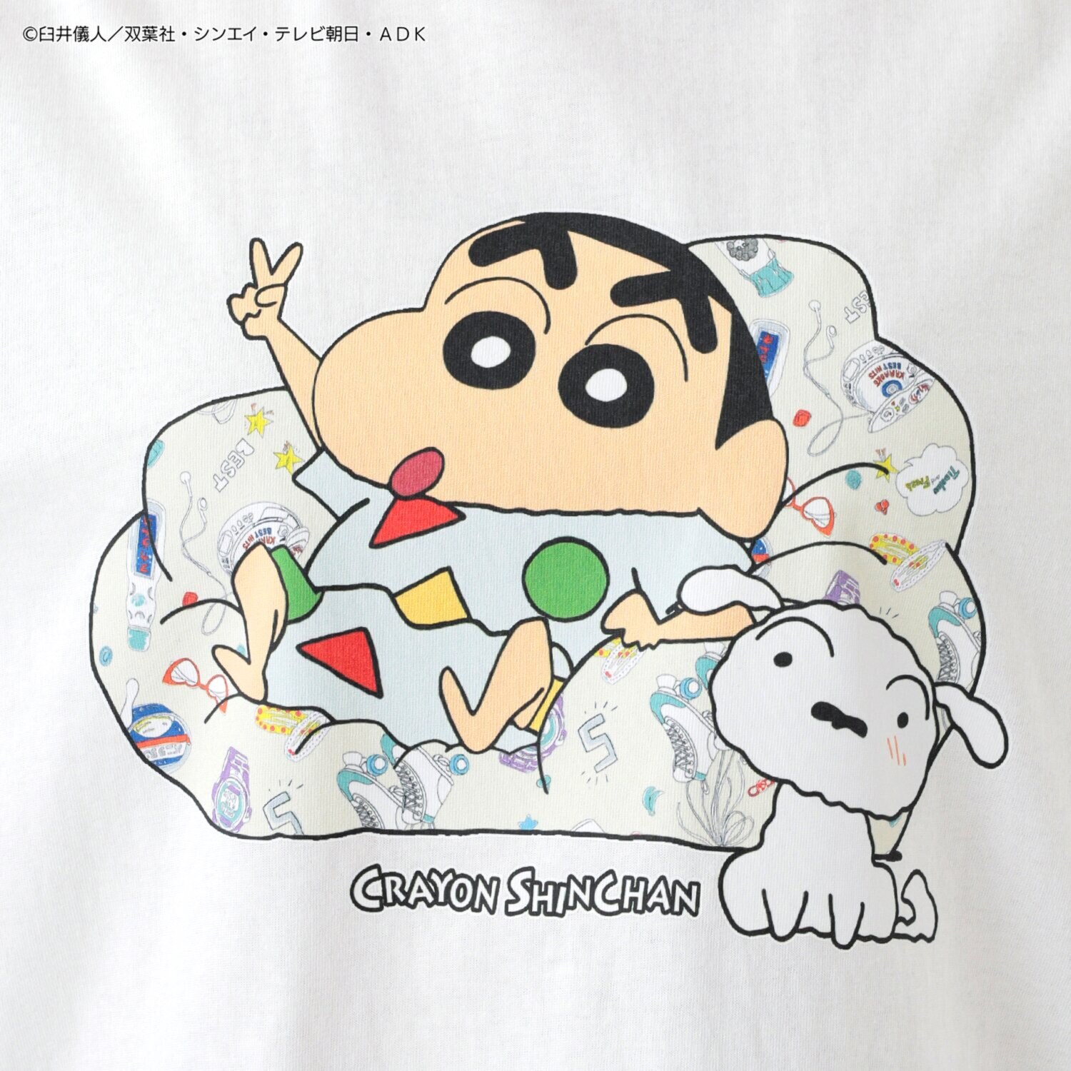 スカラー クレヨンしんちゃん ソファ柄Ｔシャツ