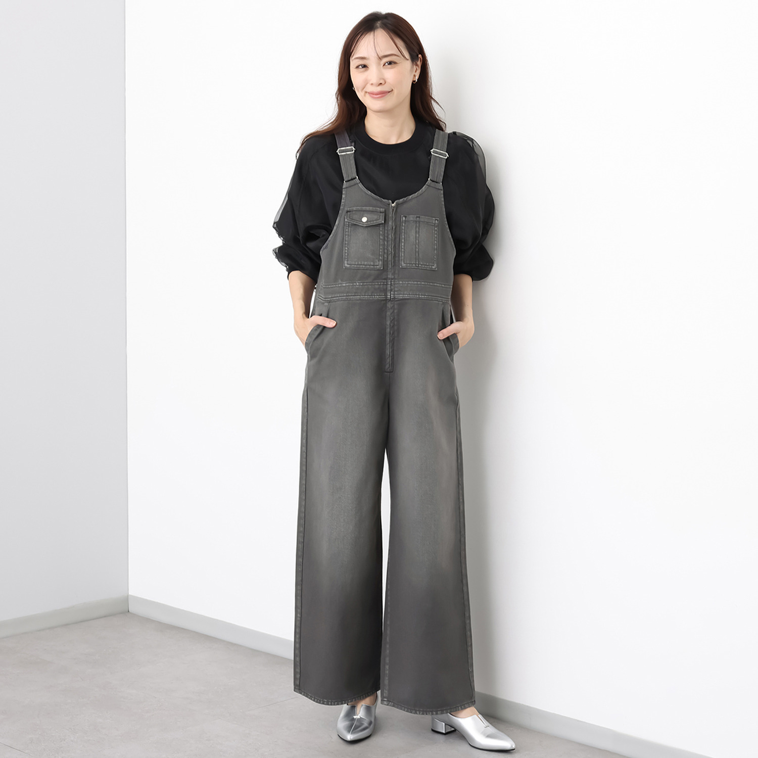 スーパージーンズ　バイ ジョンブル デニムサロペットパンツ